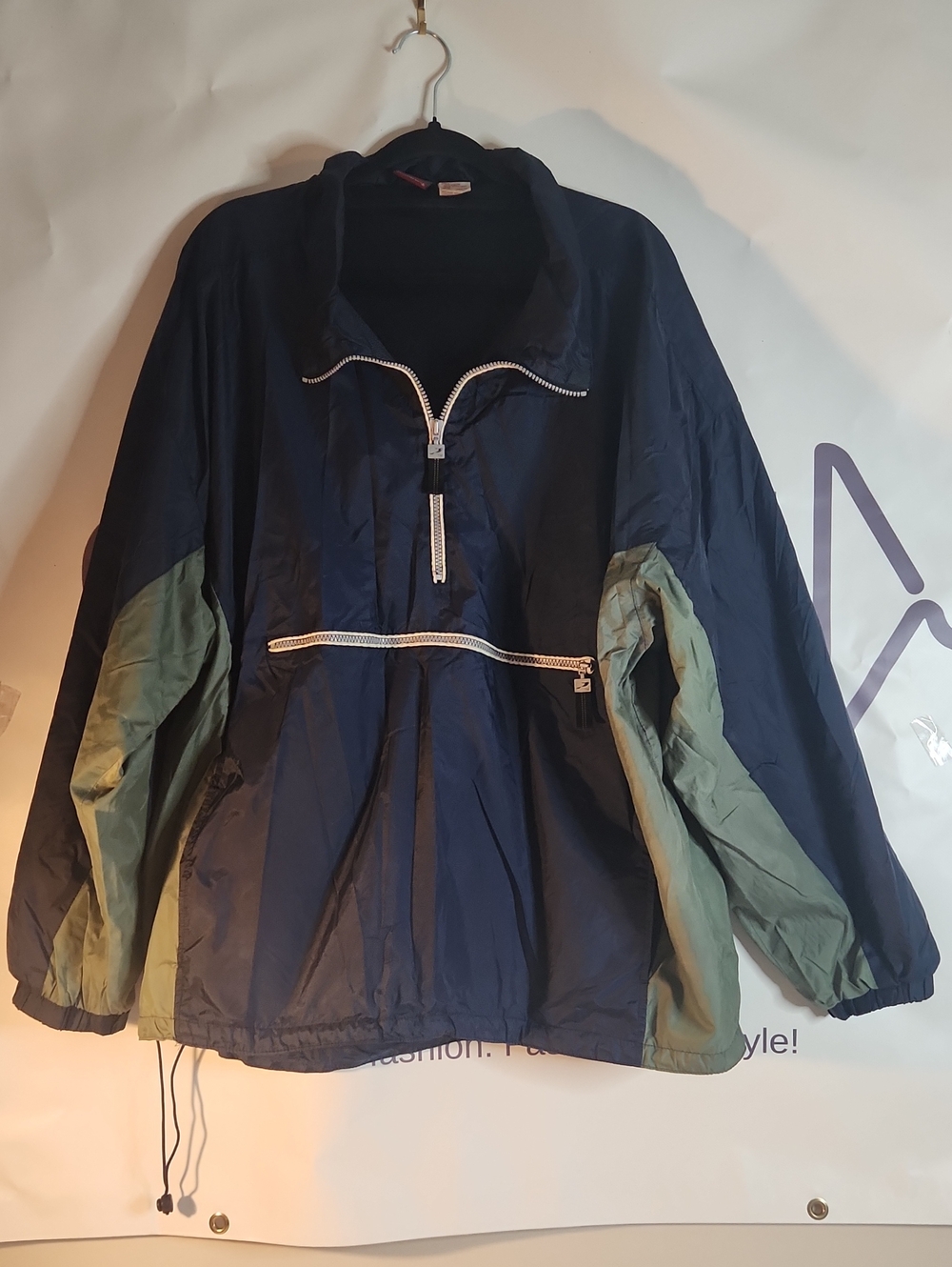Prospirit Navy and Olive Pullover Bomber Jacket